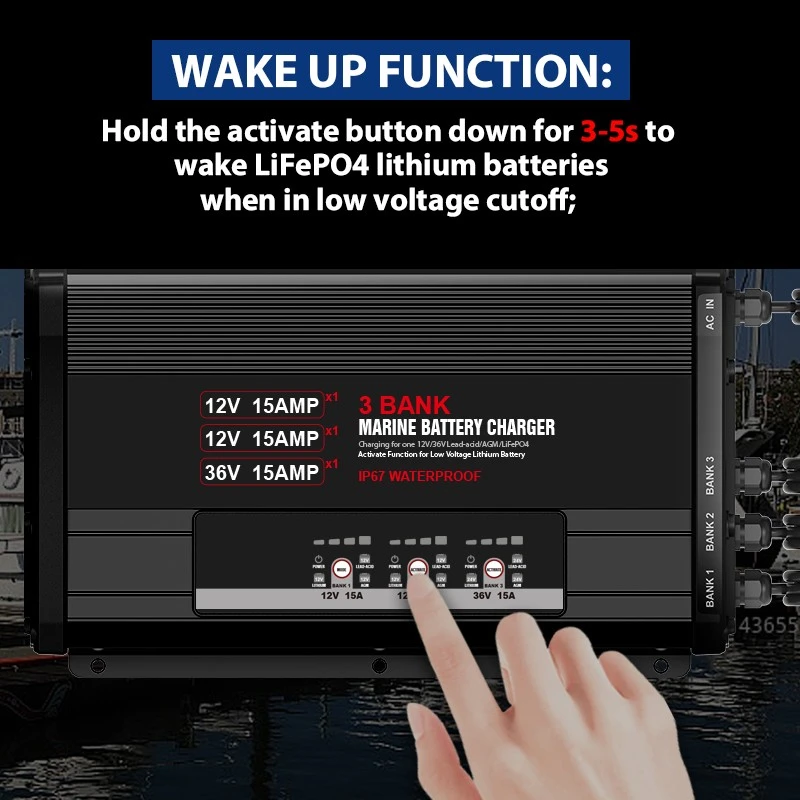 3 Bank Onboard Marine Battery Charger high quality 3 Bank Onboard Marine Battery Charger high quality